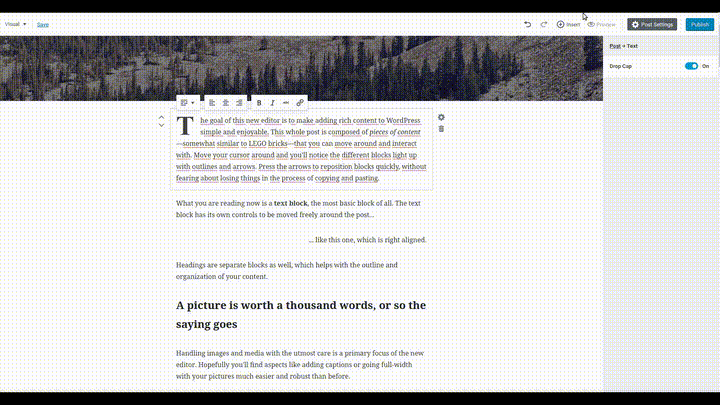 Gutenberg - WordPress için yeni bir editör